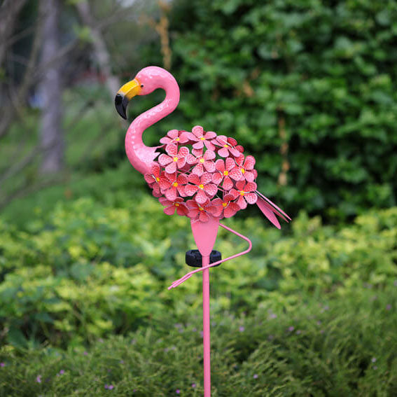 Solar-LED-Gartenleuchte Flamingo – Rosa – (1 LED)