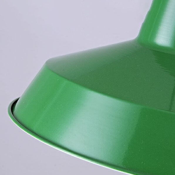 Industrielle elegante grüne Hängelampe in verschiedenen Größen
