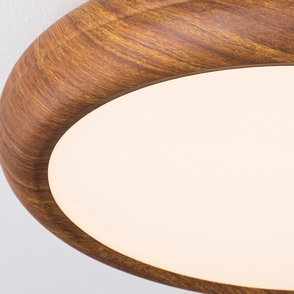 Stilvolle skandinavische Deckenleuchte mit LED und Holzakzent