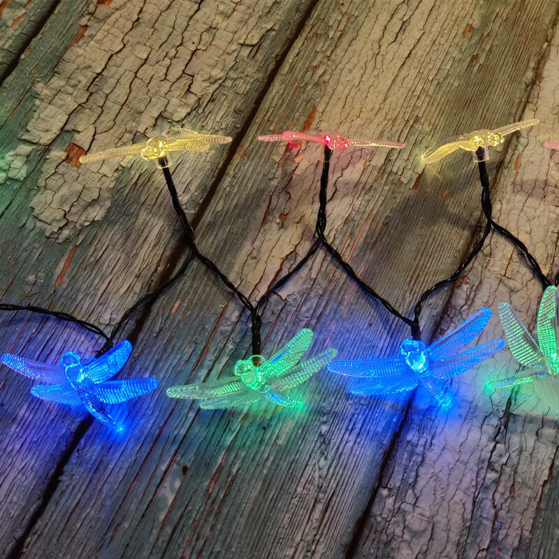 Bunte Solar-Lichterkette – 20 bis 200 LEDs, wasserdicht IP44
