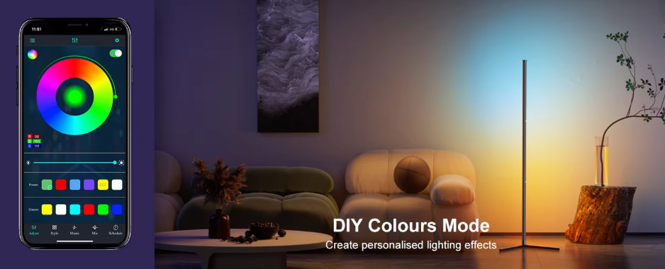 Dream – Intelligente RGB-Stehlampe mit Musiksynchronisation und App-Steuerung