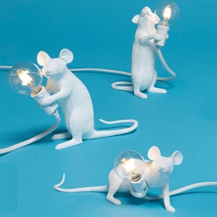 Kreative Maus-Schreibtischlampe mit künstlerischem Design und LED-Beleuchtung – ideal für verspielte Räume