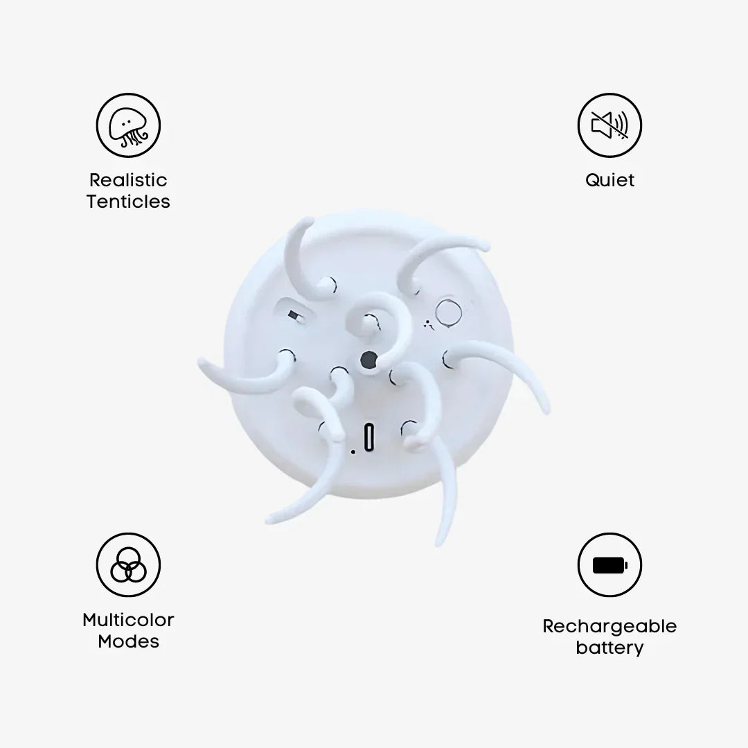 Aqua – LED-Quallenlampe Kwal mit dynamischen Tanzeffekten und praktischer Fernbedienung