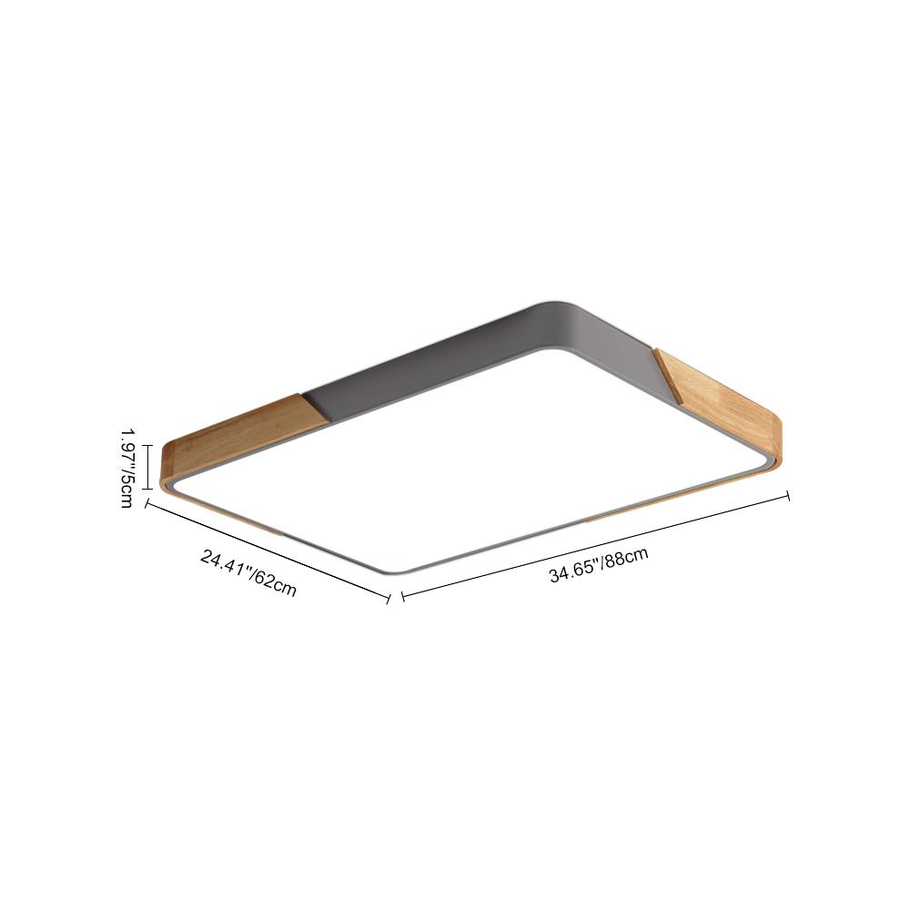 Löla – Moderne LED-Deckenleuchte mit Holz und Acryl-Diffusor