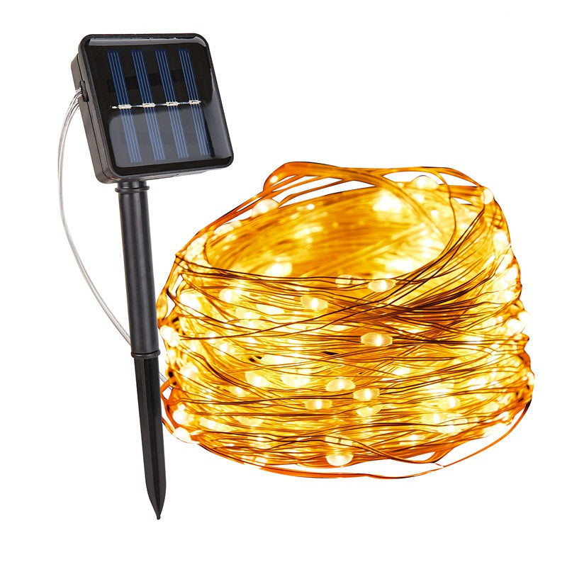 Solar-Gartenbeleuchtung – wasserdichte LED-Lichterkette für Garten und Terrasse