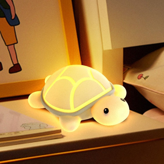 Shieldy – Süße Schildkröten-Nachtlampe mit LED und Tipp-Funktion