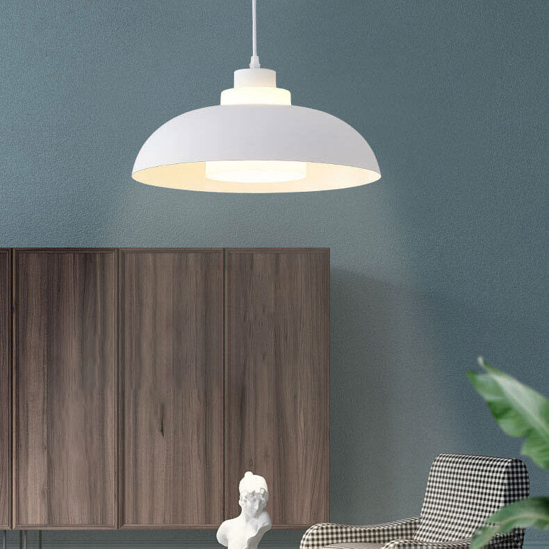Moderne Aluminium-Hängeleuchte – E26-Fassung, mehrere Farben und Größen