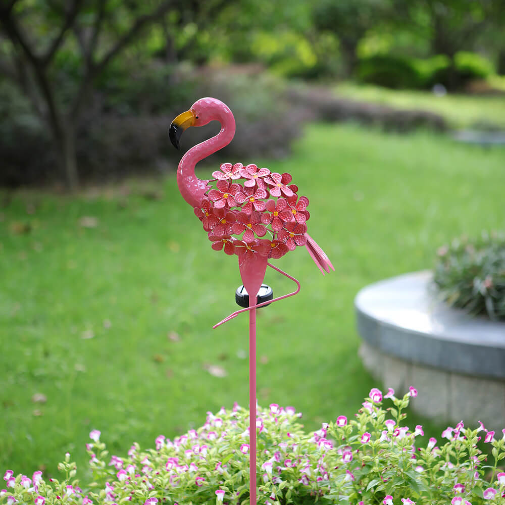 Solar-LED-Gartenleuchte Flamingo – Rosa – (1 LED)