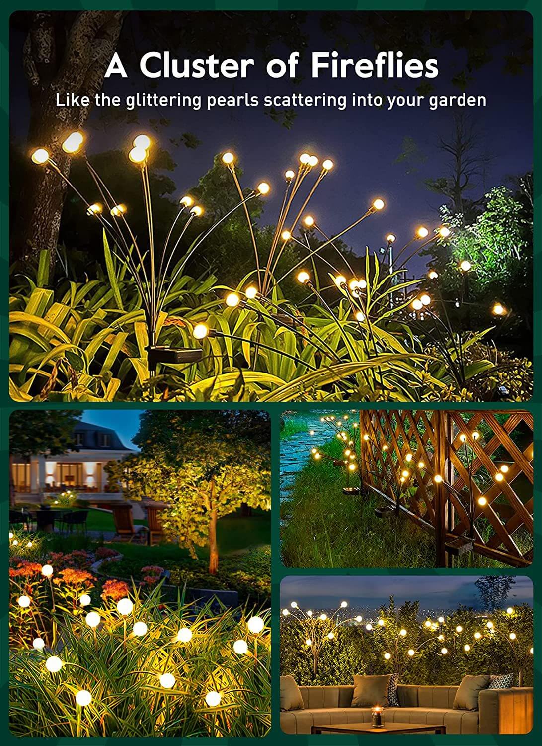 Solar-LED-Gartenleuchte – Außenbeleuchtung mit modernem weißem Licht