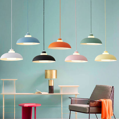 Moderne Aluminium-Hängeleuchte – E26-Fassung, mehrere Farben und Größen