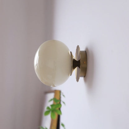 Moderne Wandlampe aus Glas und Eisen – erhältlich in Rosa, Beige und Weiß