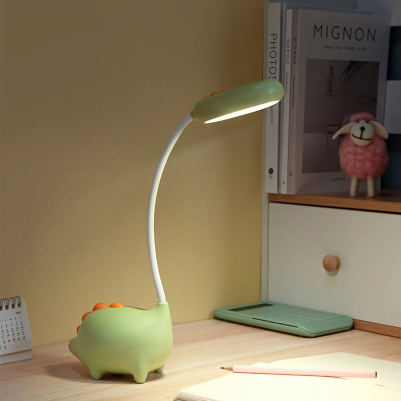 Stylische moderne Tischlampe mit integrierter LED und buntem Design
