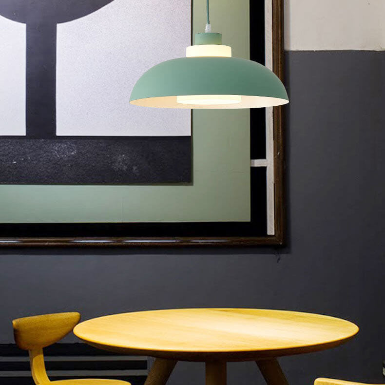 Moderne Aluminium-Hängeleuchte – E26-Fassung, mehrere Farben und Größen
