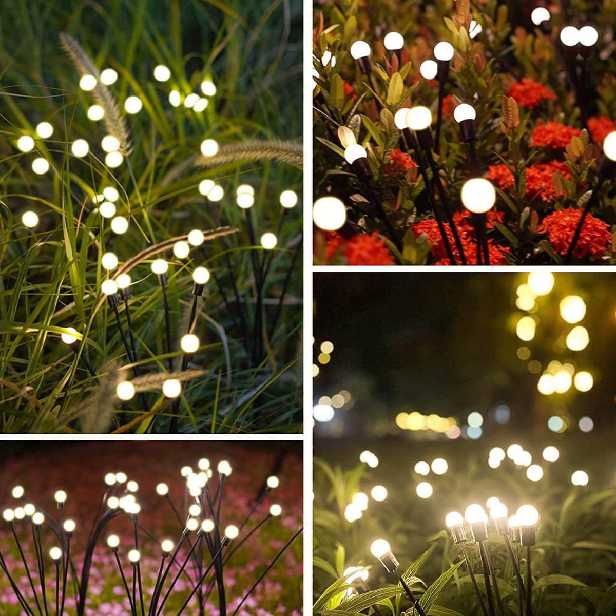 Solar-LED-Gartenleuchte – Außenbeleuchtung mit modernem weißem Licht