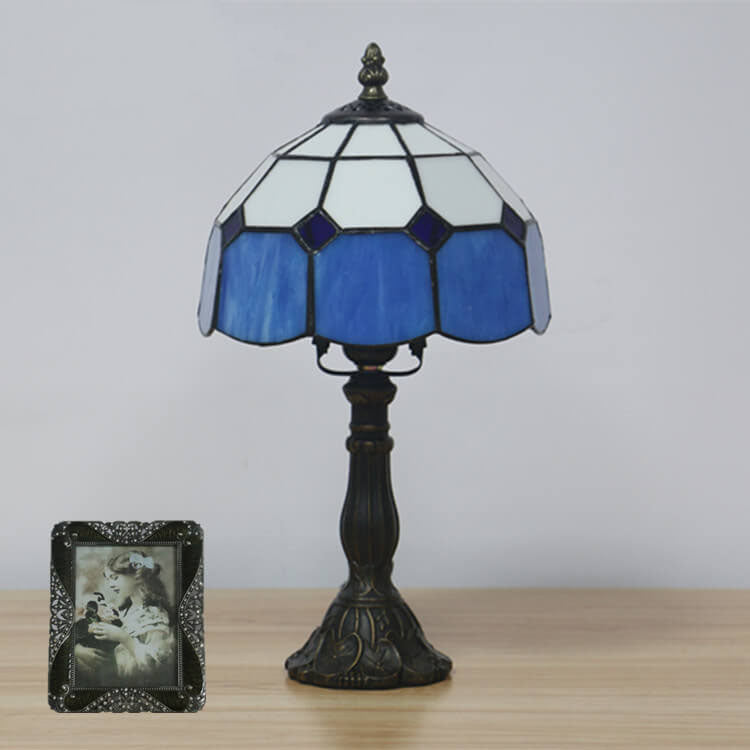 Designer-Tischlampe – Handgefertigtes Tiffany-Glas in verschiedenen Farben