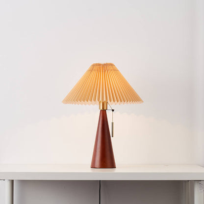 Japandi Tischlampe aus Holz