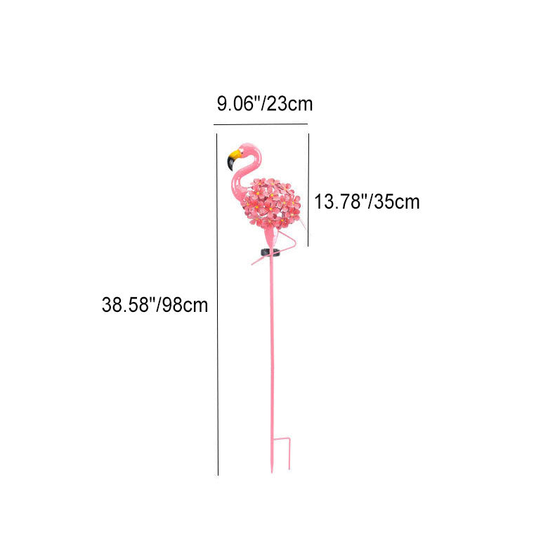Solar-LED-Gartenleuchte Flamingo – Rosa – (1 LED)