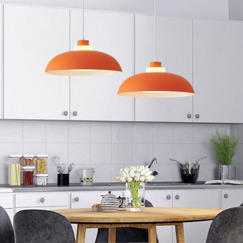 Moderne Aluminium-Hängeleuchte – E26-Fassung, mehrere Farben und Größen