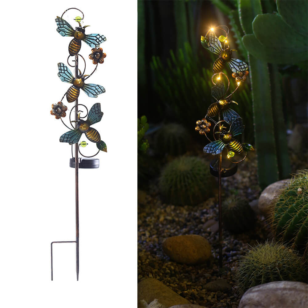 Bunte Solar-Gartenleuchte – LED-Erdspieß, wasserdicht IP44