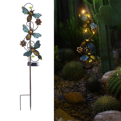 Bunte Solar-Gartenleuchte – LED-Erdspieß, wasserdicht IP44