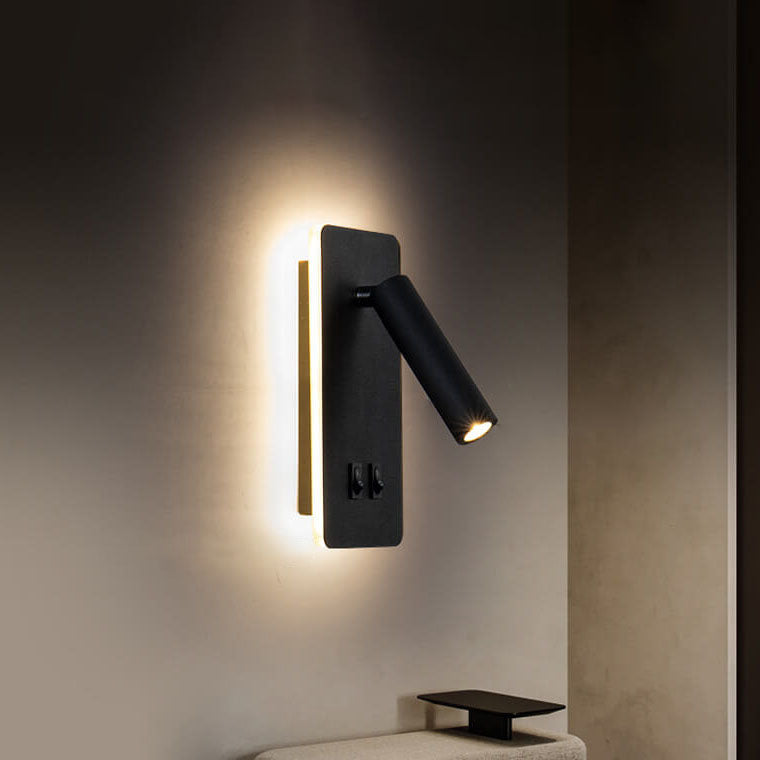 Elegante Wandlampe aus Eisen mit LED