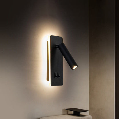 Elegante Wandlampe aus Eisen mit LED