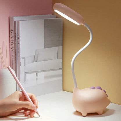 Stylische moderne Tischlampe mit integrierter LED und buntem Design