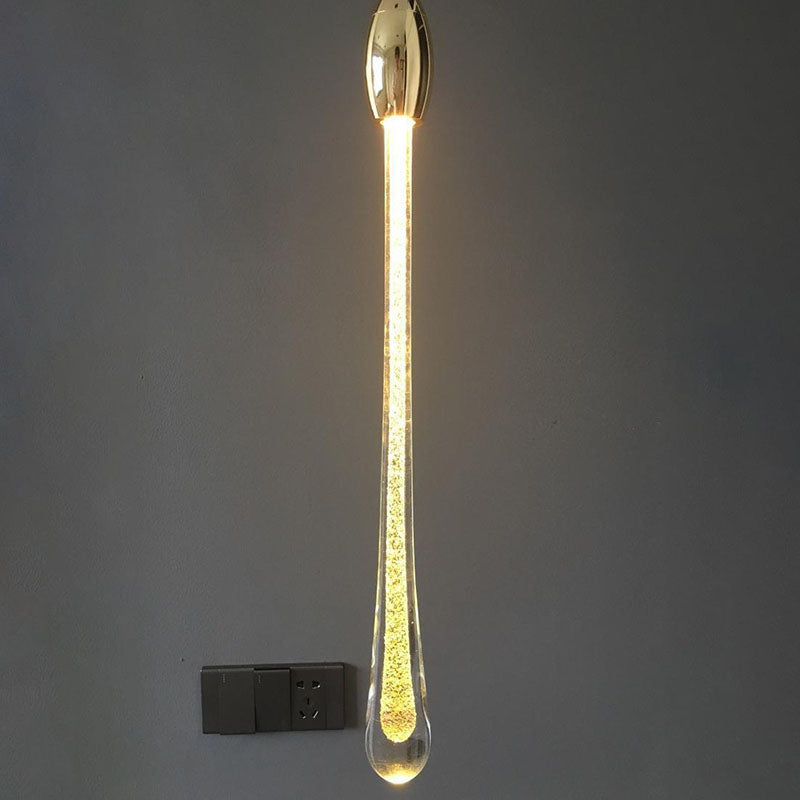 Stilvolle skandinavische goldene LED-Hängeleuchte – kurzes oder langes Design