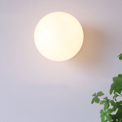 Moderne Wandlampe aus Glas und Eisen – erhältlich in Rosa, Beige und Weiß