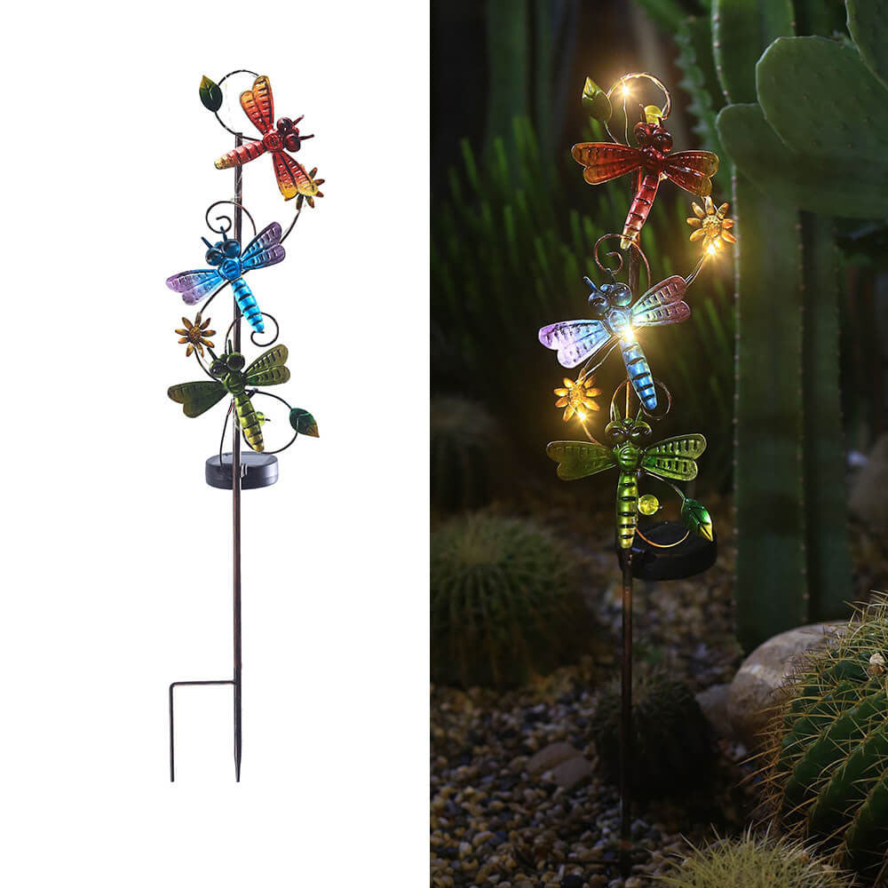 Bunte Solar-Gartenleuchte – LED-Erdspieß, wasserdicht IP44