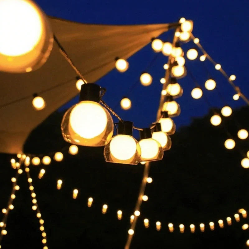 Hawai Solar-Lichterkette – Warmes LED-Stimmungslicht mit Fernbedienung