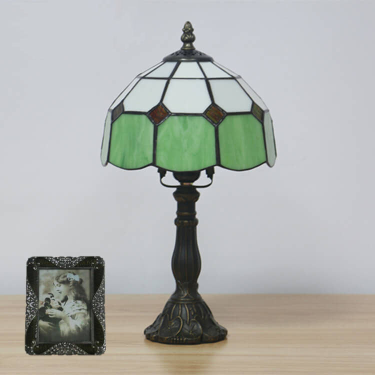 Designer-Tischlampe – Handgefertigtes Tiffany-Glas in verschiedenen Farben
