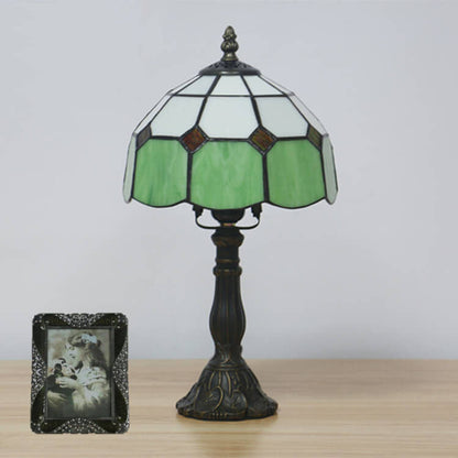 Designer-Tischlampe – Handgefertigtes Tiffany-Glas in verschiedenen Farben
