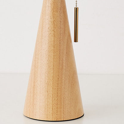 Japandi Tischlampe aus Holz