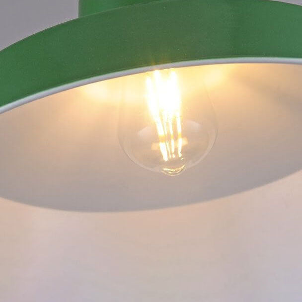 Industrielle elegante grüne Hängelampe in verschiedenen Größen