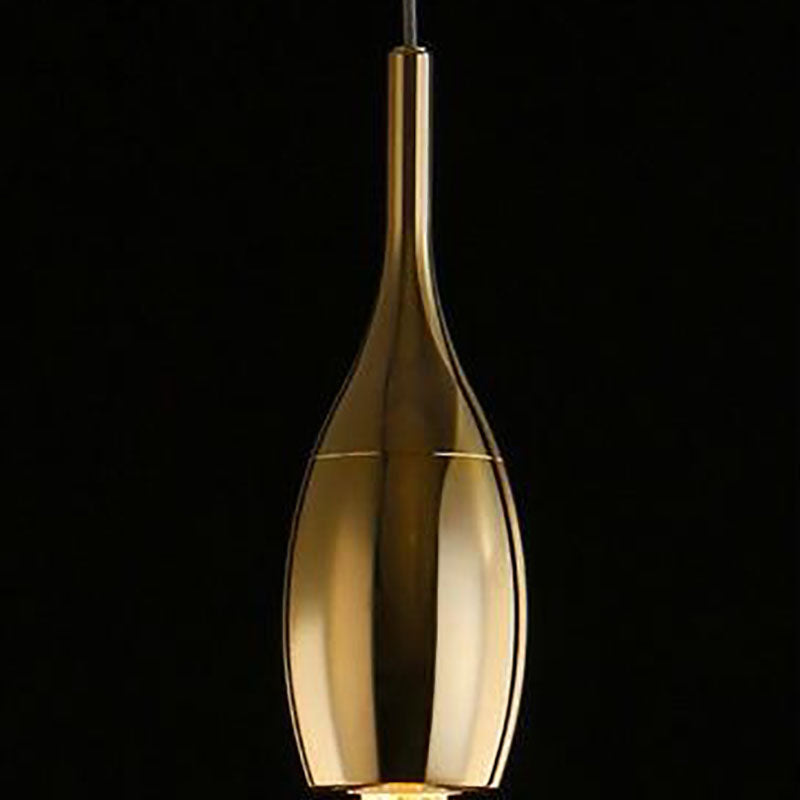 Stilvolle skandinavische goldene LED-Hängeleuchte – kurzes oder langes Design