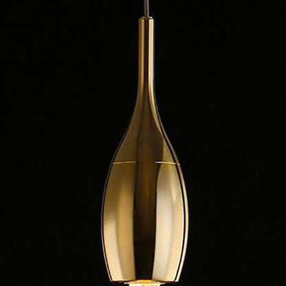 Stilvolle skandinavische goldene LED-Hängeleuchte – kurzes oder langes Design
