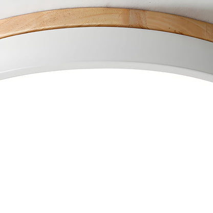 Tröde – Runde Holz-Deckenleuchte LED im skandinavischen Stil – Eleganter Minimalismus und warmes Licht