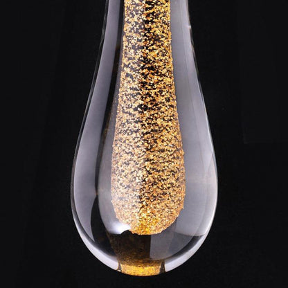 Stilvolle skandinavische goldene LED-Hängeleuchte – kurzes oder langes Design