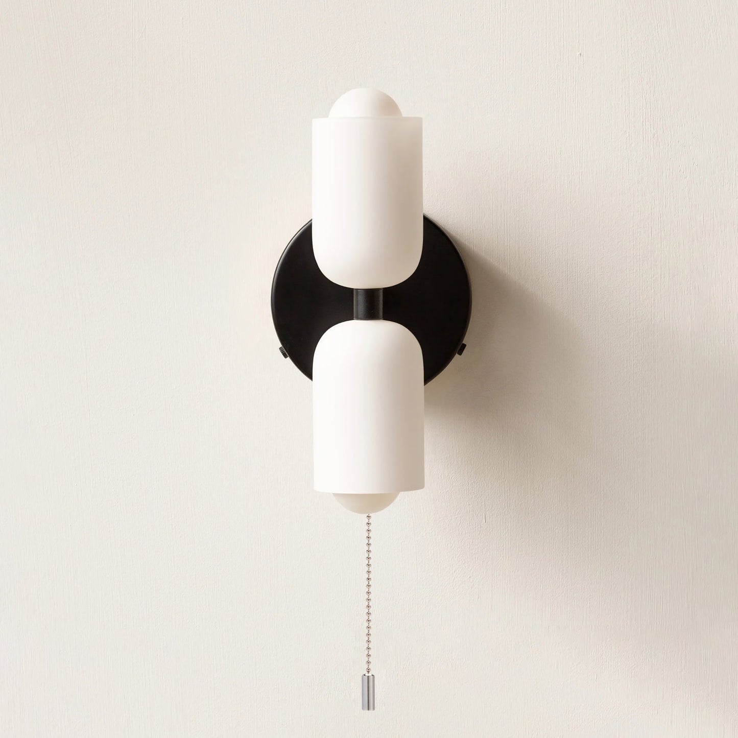 Döle – Moderne Wandlampe mit doppeltem Glasschirm (E14, für Innenräume)