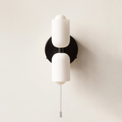 Döle – Moderne Wandlampe mit doppeltem Glasschirm (E14, für Innenräume)