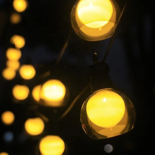 Hawai Solar-Lichterkette – Warmes LED-Stimmungslicht mit Fernbedienung