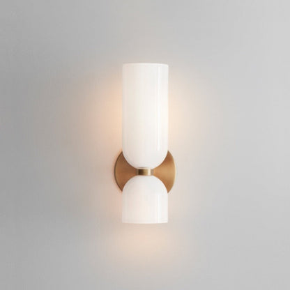 Flute – Elegante Wandleuchte aus Glas und Eisen im Retro-Stil