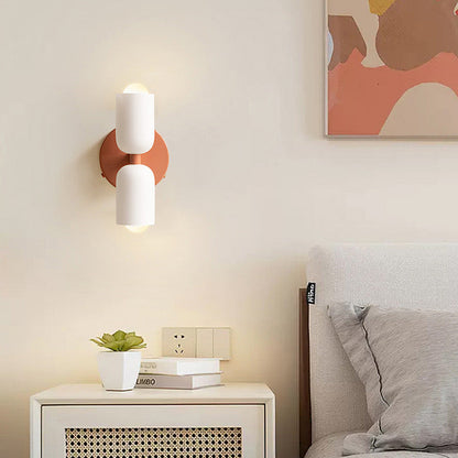 Döle – Moderne Wandlampe mit doppeltem Glasschirm (E14, für Innenräume)