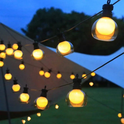 Hawai Solar-Lichterkette – Warmes LED-Stimmungslicht mit Fernbedienung