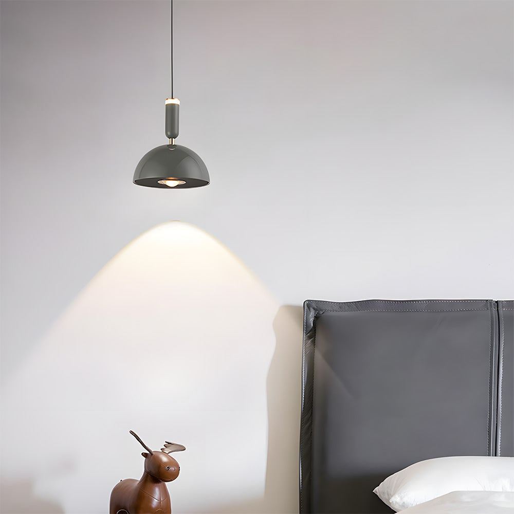 Skandinavische moderne LED-Pendelleuchte – Buntglas-Design mit minimalistischem Rahmen