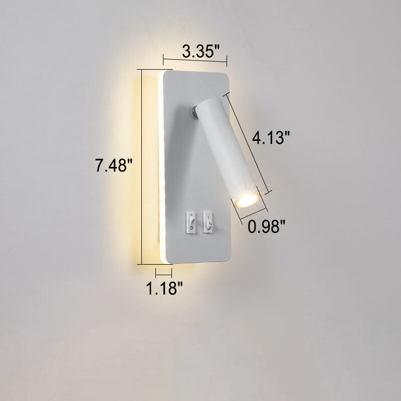 Elegante Wandlampe aus Eisen mit LED