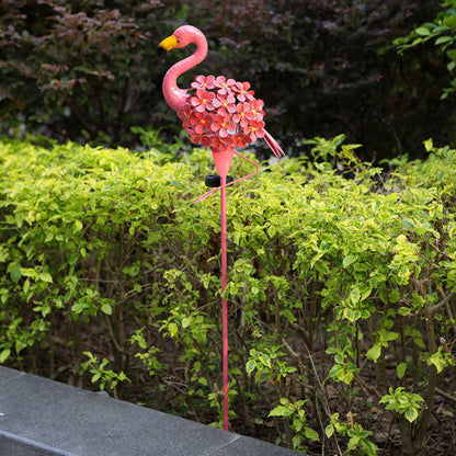 Solar-LED-Gartenleuchte Flamingo – Rosa – (1 LED)