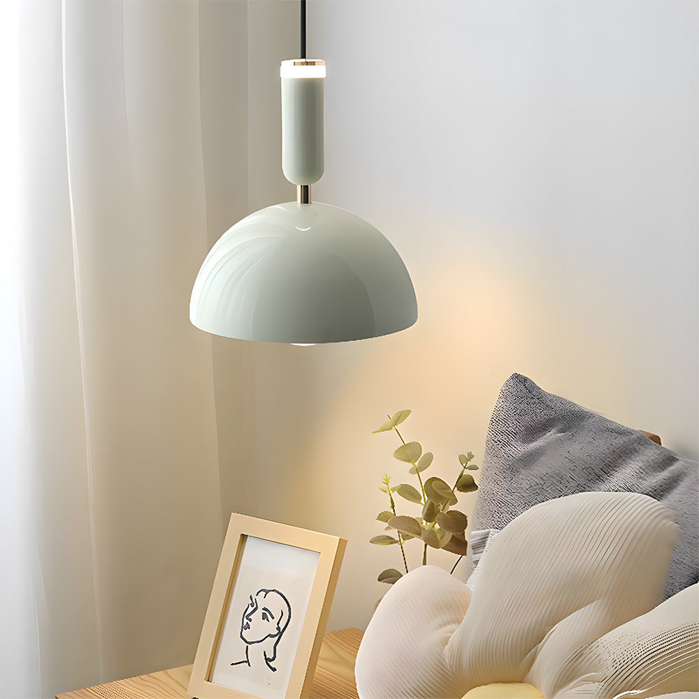 Skandinavische moderne LED-Pendelleuchte – Buntglas-Design mit minimalistischem Rahmen