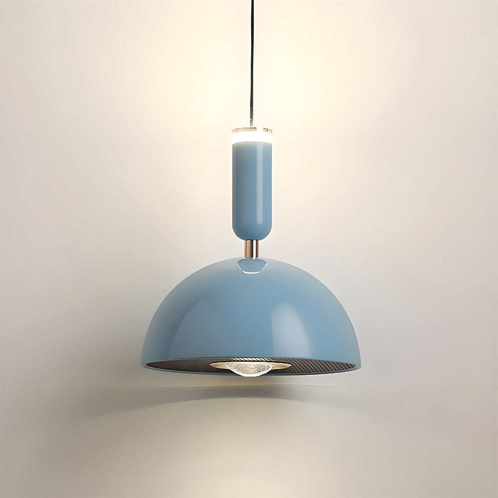 Skandinavische moderne LED-Pendelleuchte – Buntglas-Design mit minimalistischem Rahmen